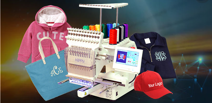 how does an embroidery machine work