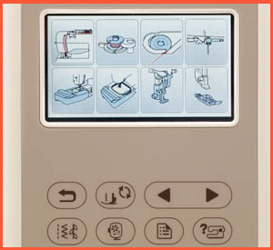 LCD Screen of embroidery machine